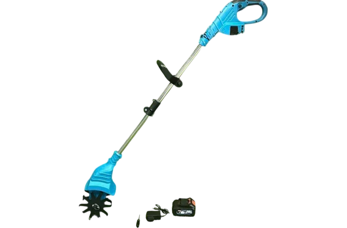 Без щеточный культиватор Hayami аккумуляторный с телескопической ручкой 48 В/2800 Вт/ Голубой (HA-1039)