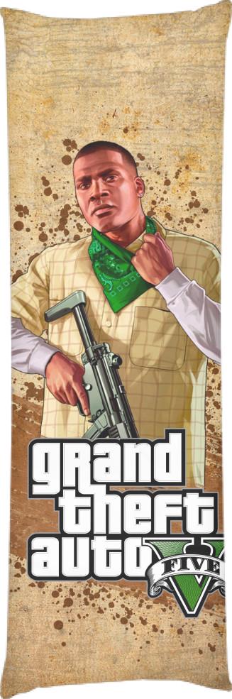 Подушка дакимакура Gta V 3 60x180 см (14097941)