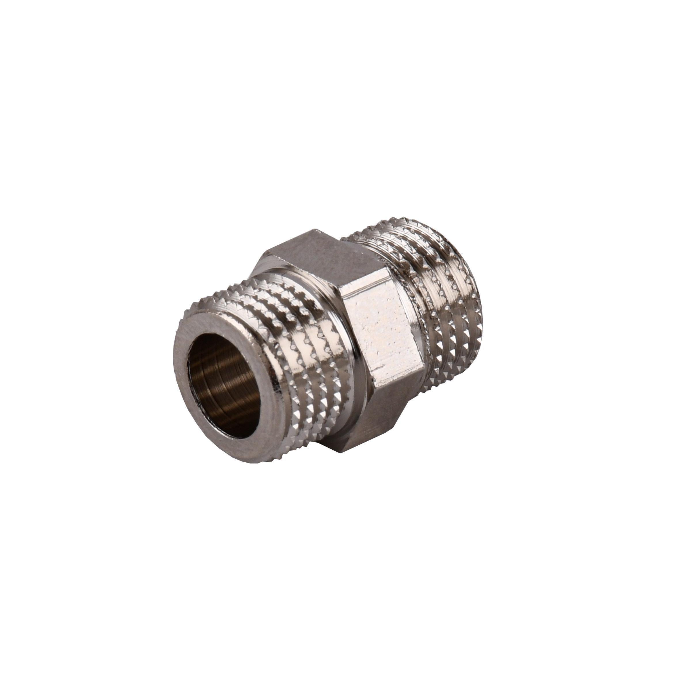 Ниппель Optimum NN112S 1/4"ЗЗ никелированный (000032495) Ниппель Optimum NN112S 1/4"ЗЗ никелированный (000032495)