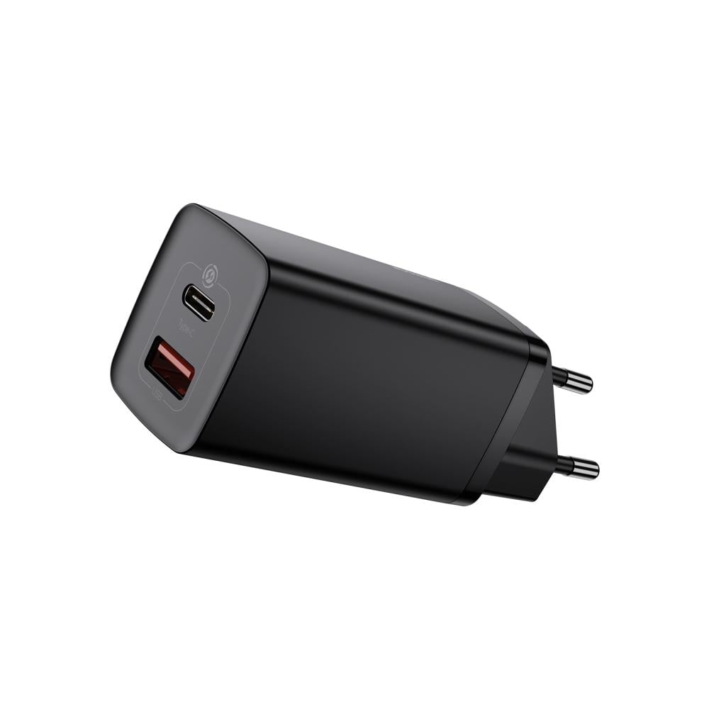 Зарядное устройство Baseus GaN2 Lite Quick Charger Type-C+USB 65W Black (CCGAN2L-B)