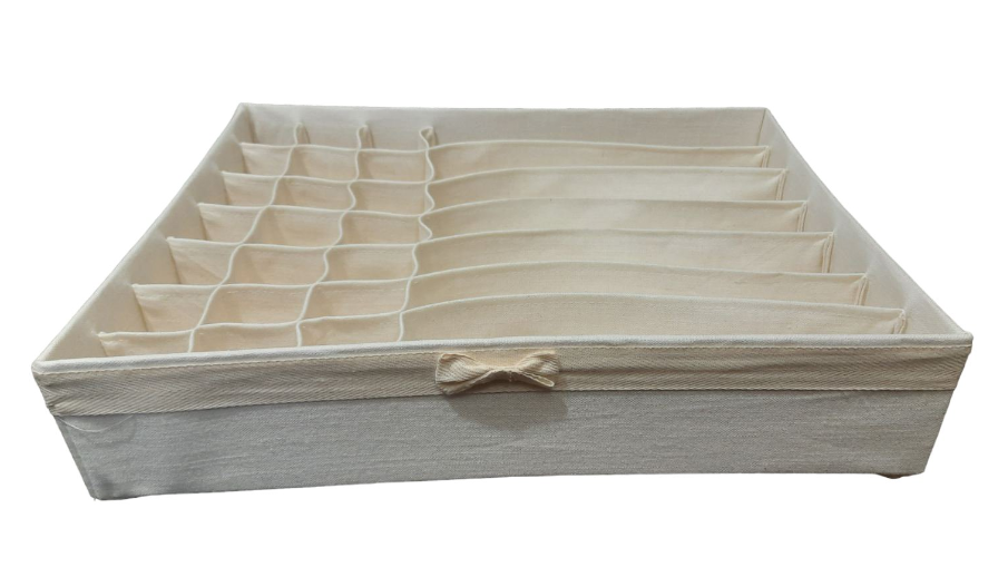 Органайзер большой тканевый Luib AVA 6.3 для хранения нижнего белья 40х50х10 Лен