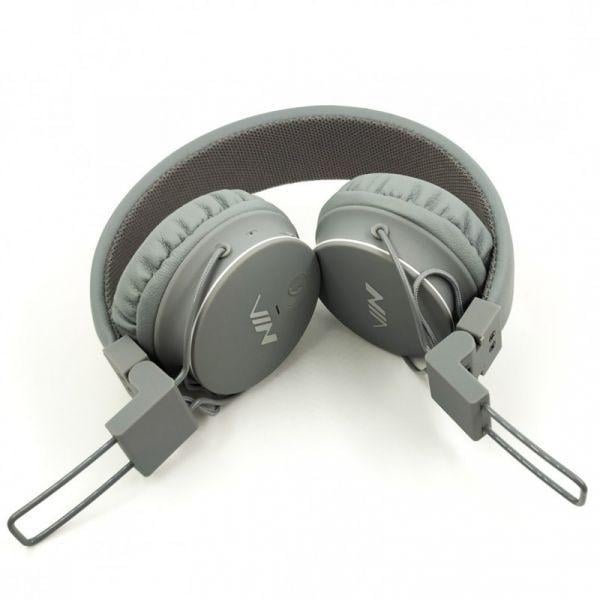 Наушники накладные NIA X2 Bluetooth-стерео Gray (7551) - фото 5