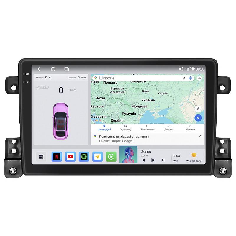 Автомагнитола Lesko для Suzuki Grand Vitara III Рестайлин 2008 9" 4/64 QLED CarPlay 4G Wi-Fi GPS 360