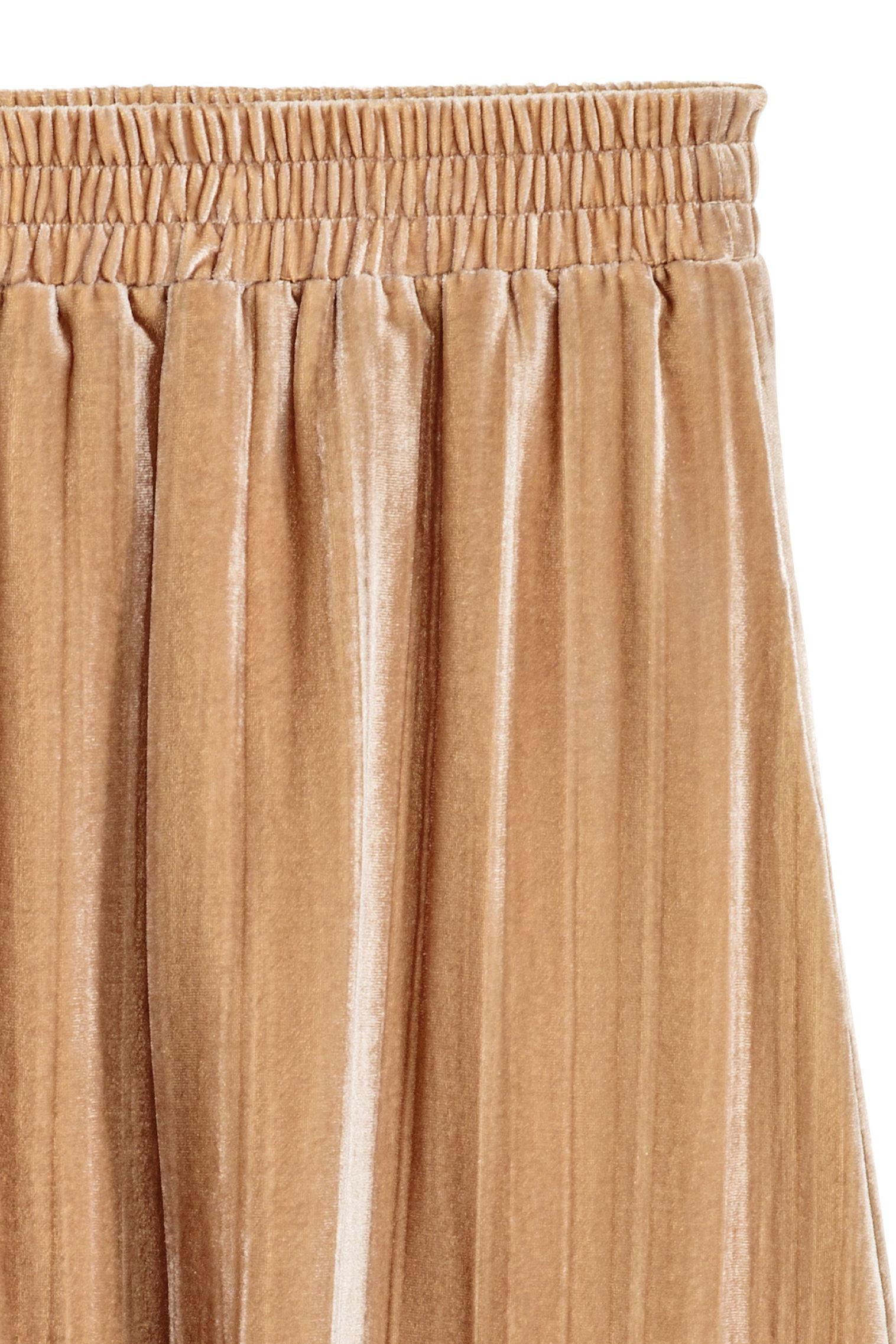 Юбка велюровая р. M Бежевый (4638904RP1) - фото 3 Юбка велюровая р. M Бежевый (4638904RP1) - фото 3