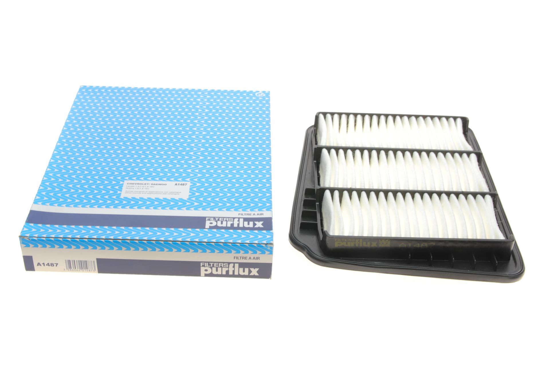 Фильтр воздушный PURFLUX для Chevrolet Lacetti/Daewoo Nubira 1,4-1,8 03- (A1487)