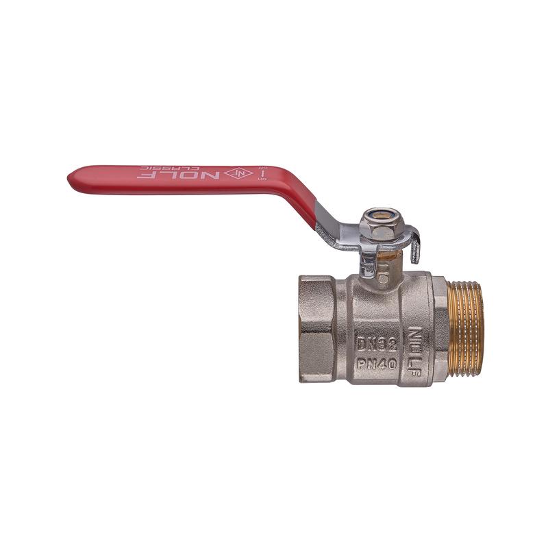 Кран шаровой Nolf classic NFC.621-32-1 1/4" FM ГШВ В/С ручка рычаг латунь Красный (OL-NF3141) - фото 2