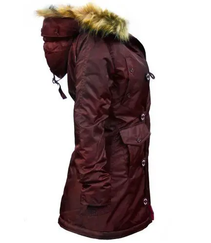 Парка Top Gun Miss Fitted Nylon N-3B Parka XS Burgundy (TGJ1574BUXS) - фото 4