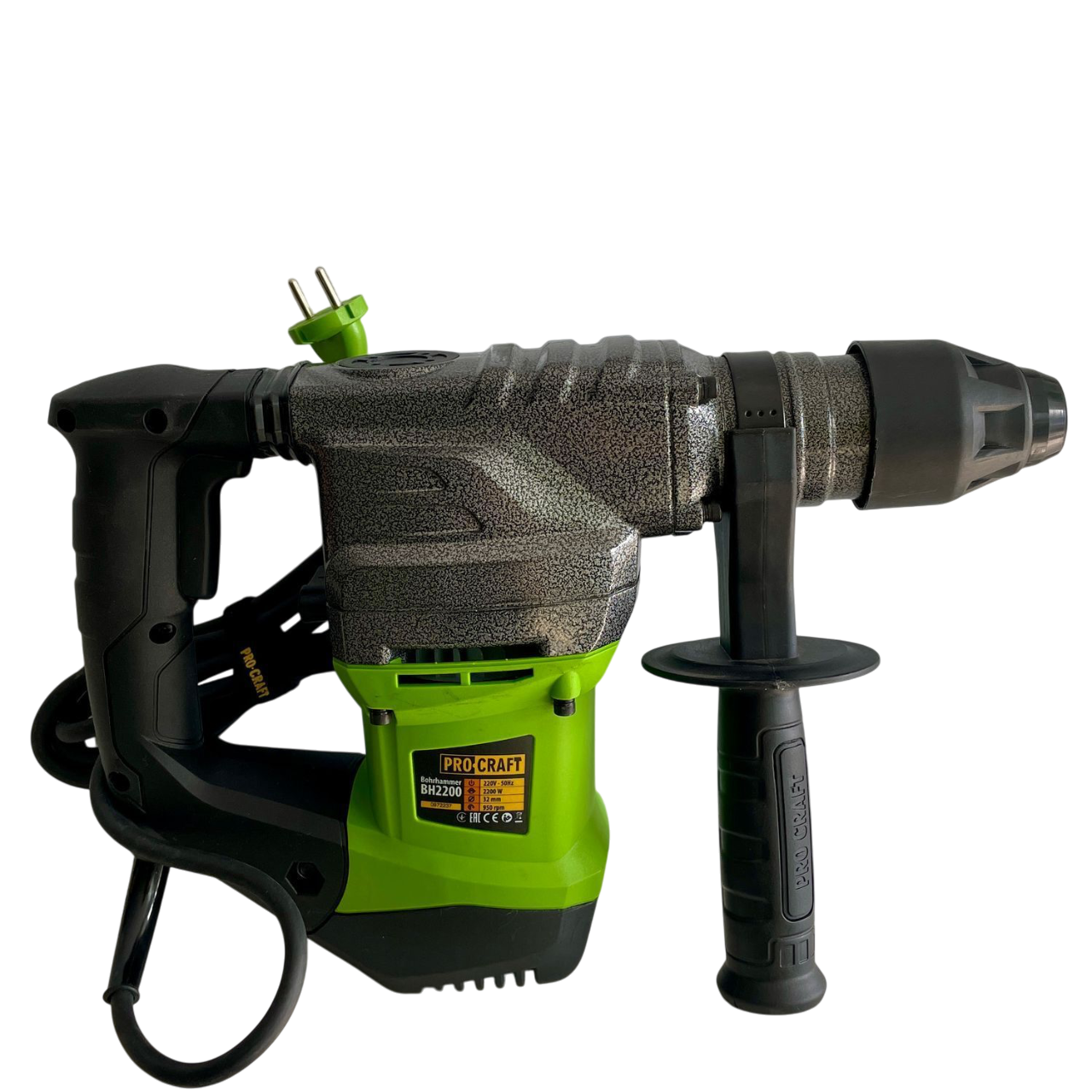 Перфоратор ProCraft BH-2200 2150 Вт 6,0 Дж бочковий SDS Plus кейс (022004) - фото 2
