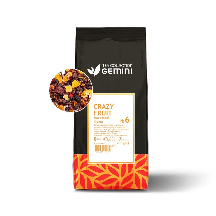 Чай фруктовый Gemini Crazy Fruit Наглый фрукт 250 г (354)