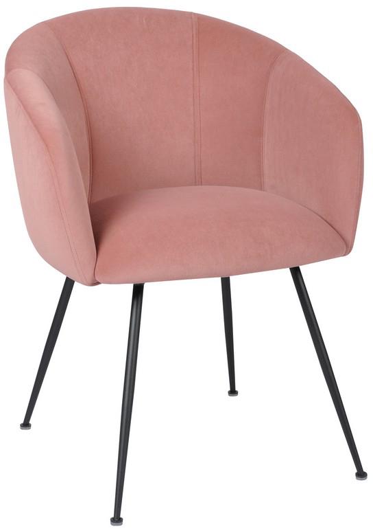 Стул обеденный Ветро Мебель M-60 810х605х650 вельвет/металл Черный/Фламинго Стул обеденный Ветро Мебель M-60 810х605х650 вельвет/металл Черный/Фламинго
