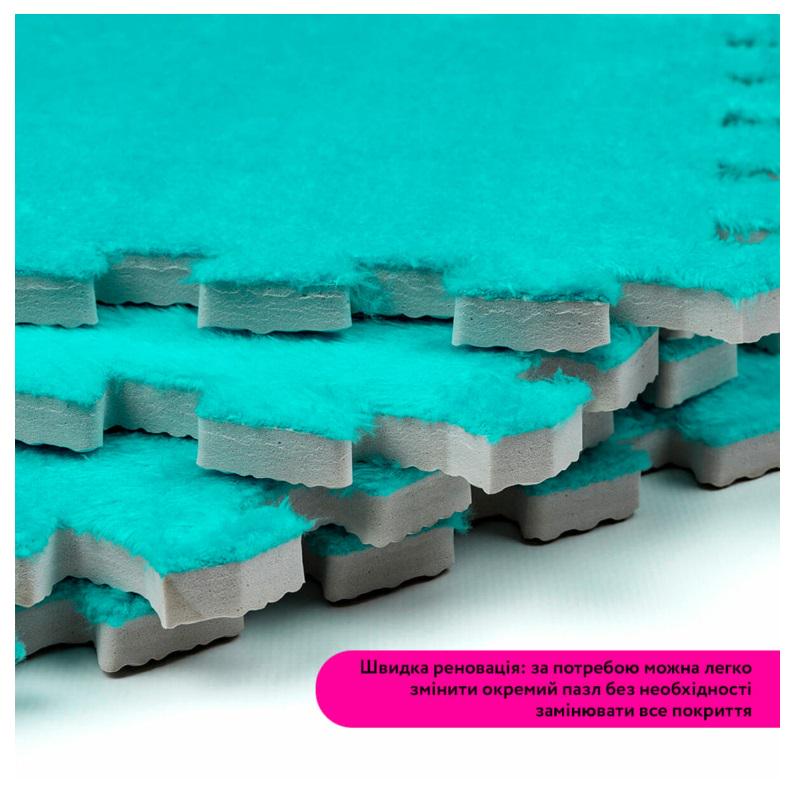 Коврик-пазл плюшевый Sticker Wall SW-00002088 30х30х1 см Мятный (27051100) - фото 8 Коврик-пазл плюшевый Sticker Wall SW-00002088 30х30х1 см Мятный (27051100) - фото 8