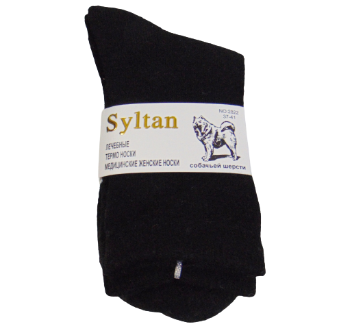 Носки термо лечебные собачья шерсть Syltan 2516-5 р. 37-41 Черный (1962154704)