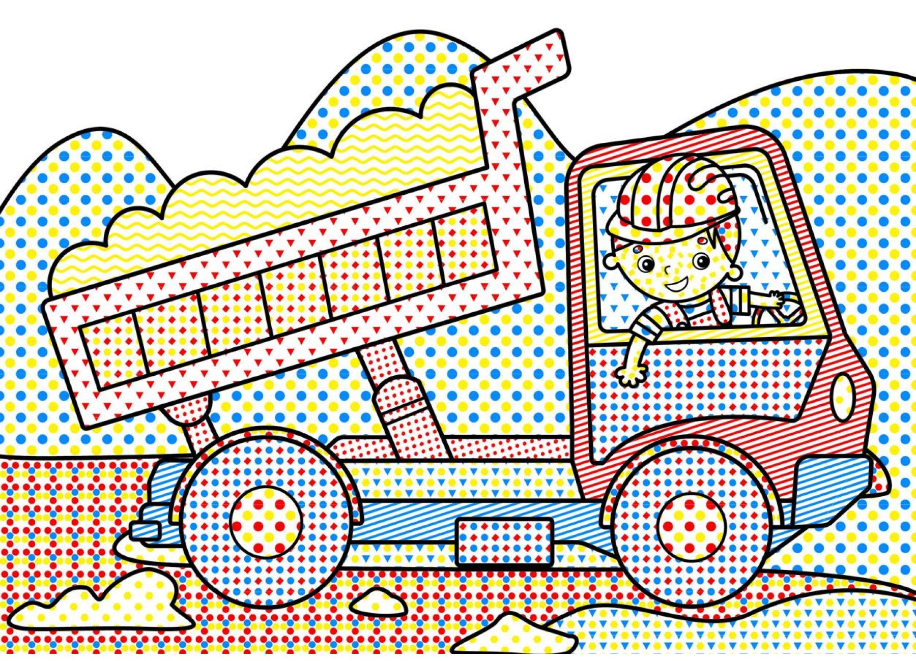 Очаровательные водяные раскраски Crystal Book Строительная техника F00024081 (9789669874320) - фото 3