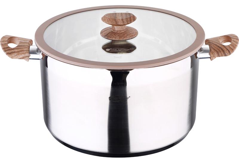 Кастрюля San Ignacio Misiones индукционная с мягкой крышкой 9,5 л (SG-8104)