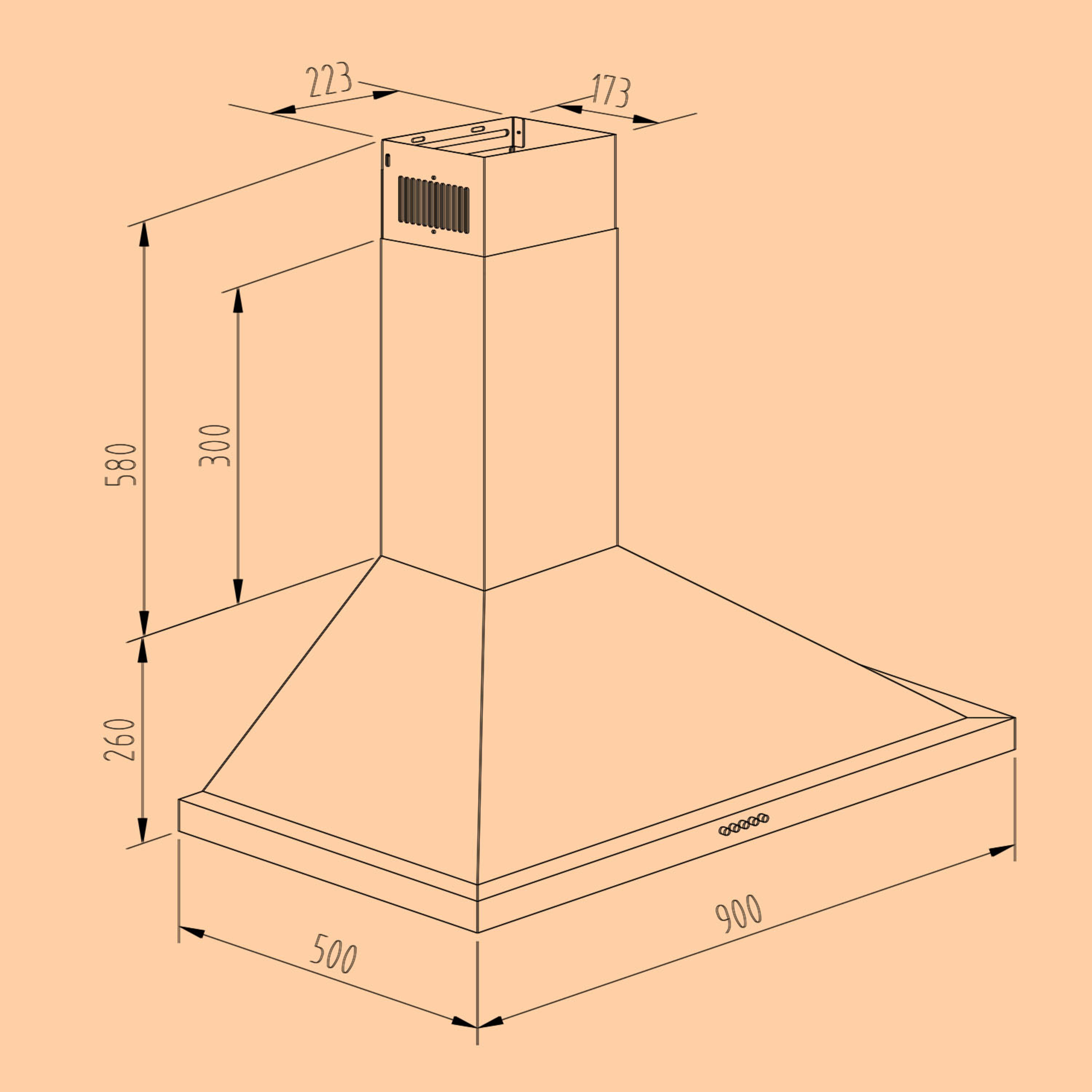 Вытяжка KLARSTEIN Montblanc 90 61/69 дБ (10040265) - фото 6