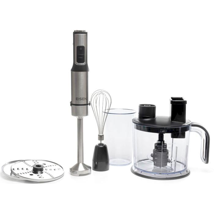 Блендер ручной Eisen EBSS-153BS 1500 Вт с чашей 1,5 л Turbo режим Черный (624806)