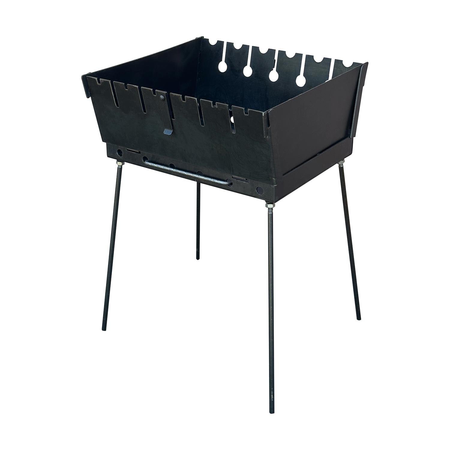 Мангал-чемодан Mzavod Пегас стальной двухуровневый на 6 шампуров 2 мм Черный (136-17-1040120000008) Мангал-чемодан Mzavod Пегас стальной двухуровневый на 6 шампуров 2 мм Черный (136-17-1040120000008)