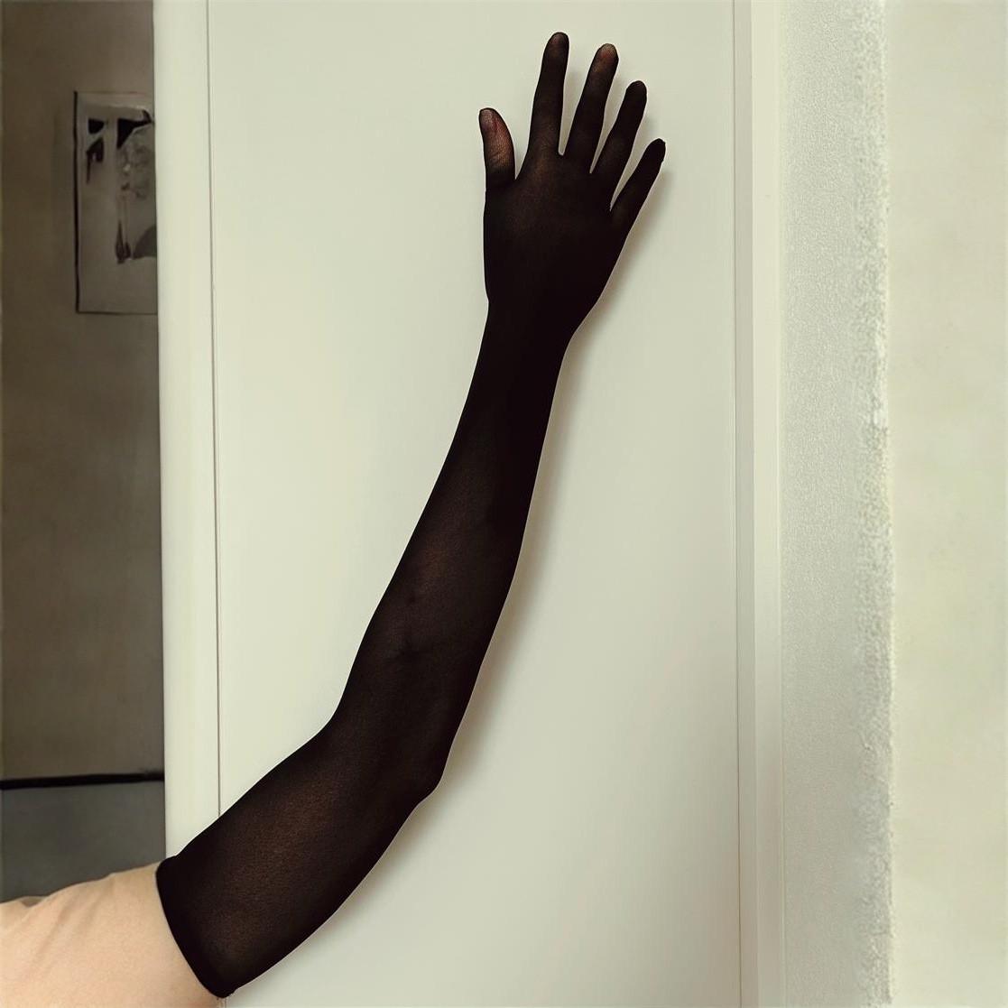 Перчатки удлиненные Черный (29862405) - фото 3