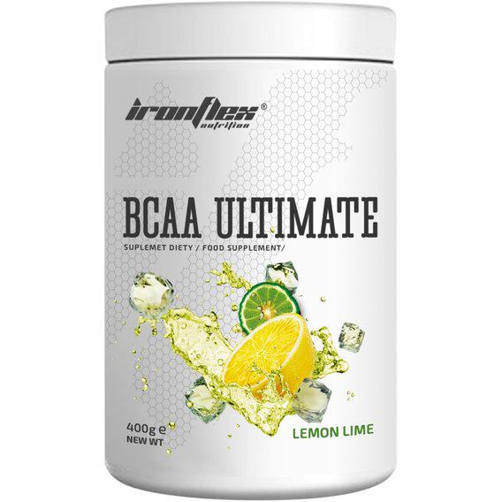 Аминокислота BCAA для спорта IronFlex BCAA Ultimate Instant 400 г 40 порций Lemon/Lime