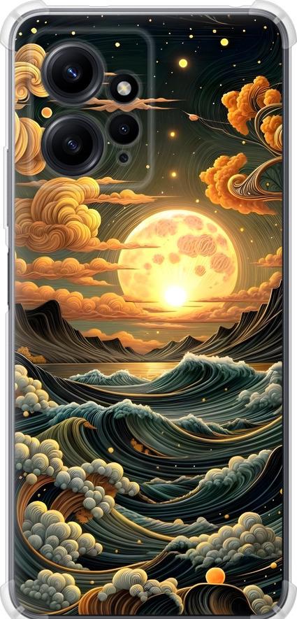 Чехол на Xiaomi Redmi Note 12 4G Арт волны (6332sp-3021-42517)
