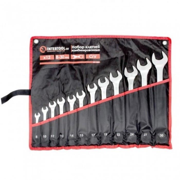 Набір ключів комбінованих INTERTOOL HT-1251 12од. 8-30 мм Cr-V (1527311907)