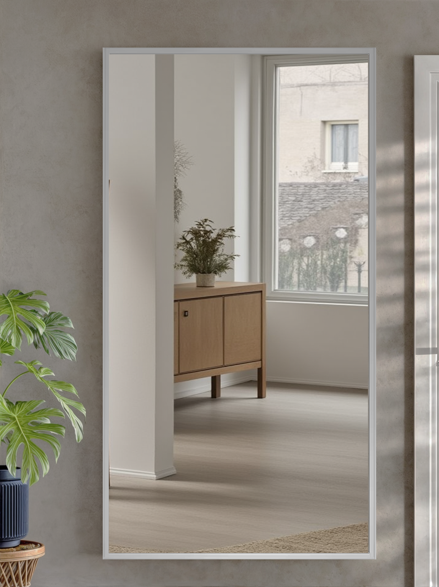 Дзеркало настінне у рамі Tobi Sho Melanie без підсвічування універсальне 900х700х20 мм