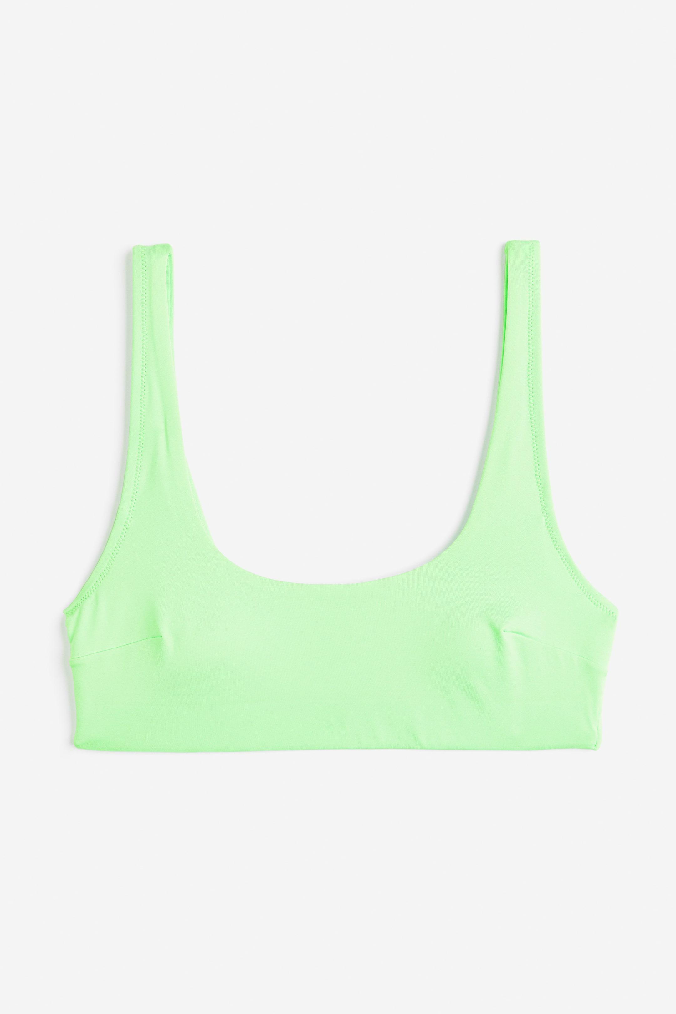 Купальний топ H&M р. 36 Салатовий (E3071053640)