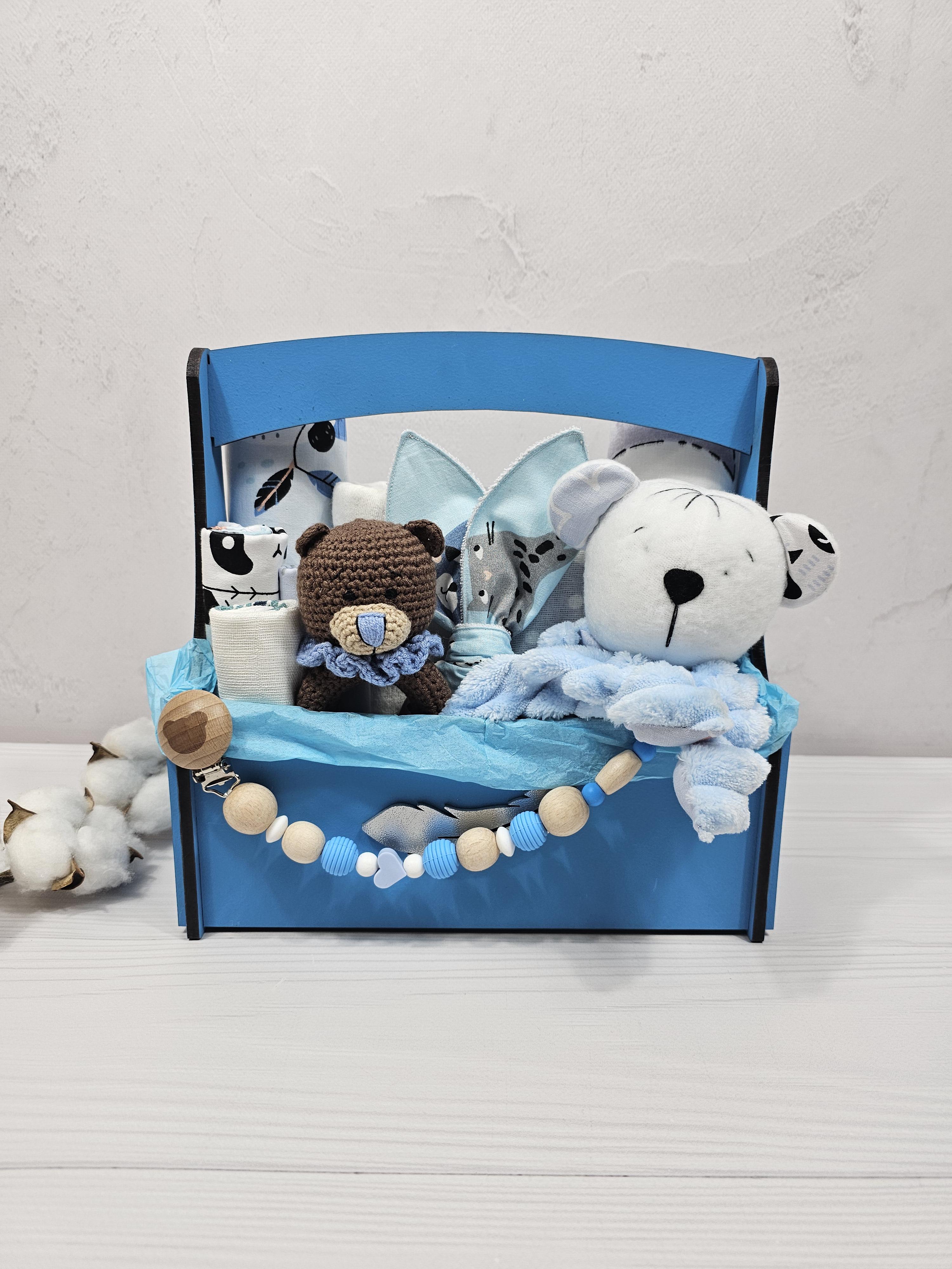 Букет из пеленок для младенцев albabybox Панда индеец (BU 18294844)