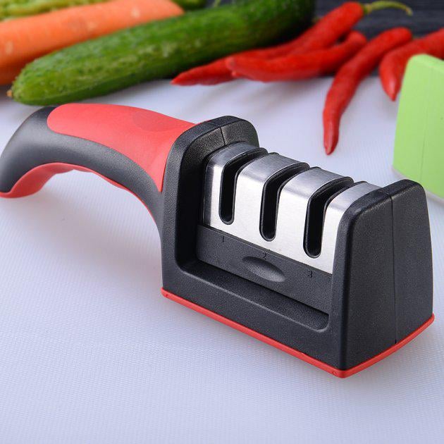Точило для ножів Sharpener RS-168 Червоно-чорний - фото 2