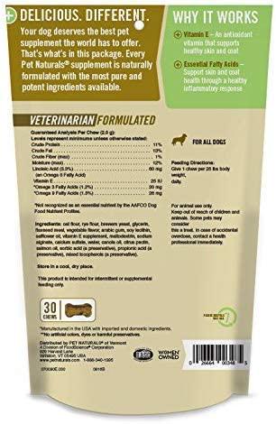 Витамины для животных Pet Naturals of Vermont Skin/Coat For Dogs 30 Chews - фото 2