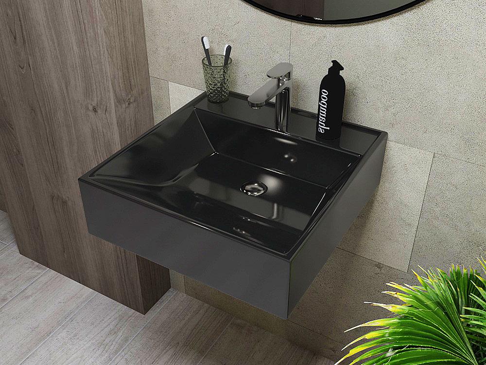 Умывальник подвесной Status Mirage Black (587) - фото 2