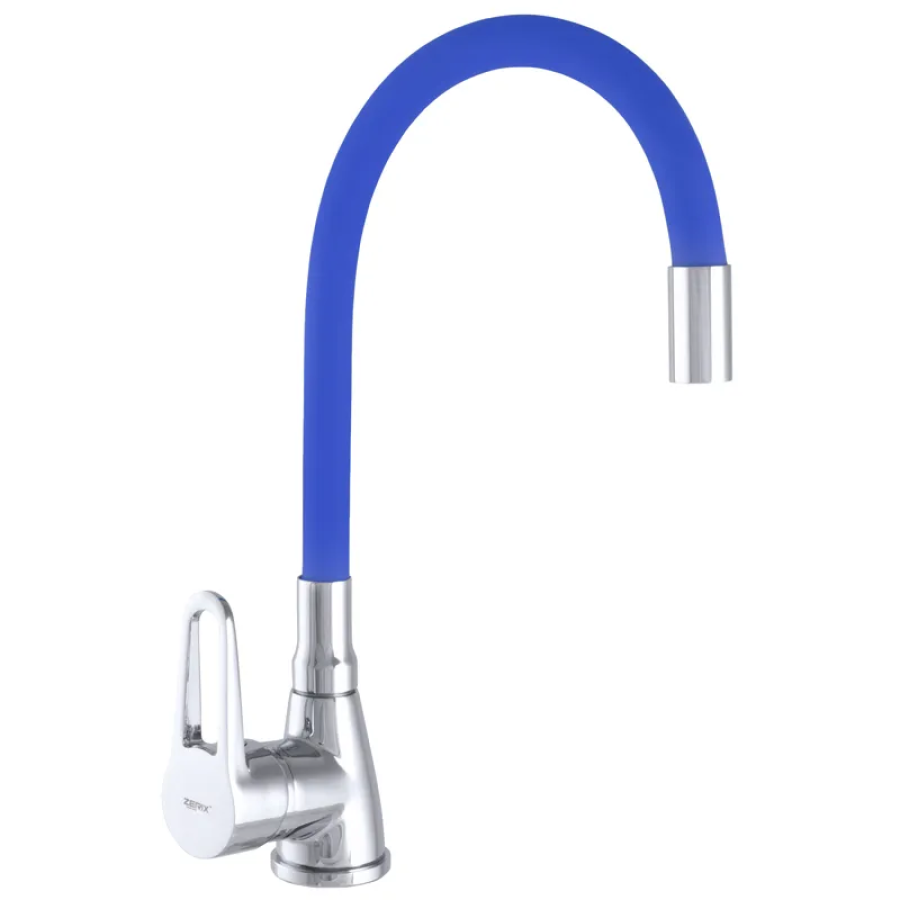 Смеситель для кухни с гибким изливом Zerix SOP7 045 Blue (ZX2663) Смеситель для кухни с гибким изливом Zerix SOP7 045 Blue (ZX2663)