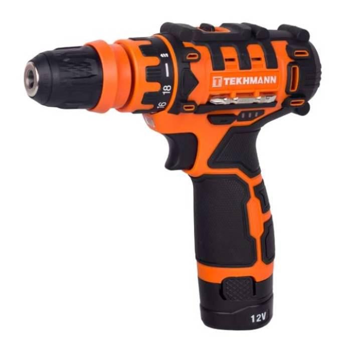 Шуруповерт акумуляторний Tekhmann TCD-12/2 DFR 12V 2000 mAh Orange (853784) Шуруповерт акумуляторний Tekhmann TCD-12/2 DFR 12V 2000 mAh Orange (853784)