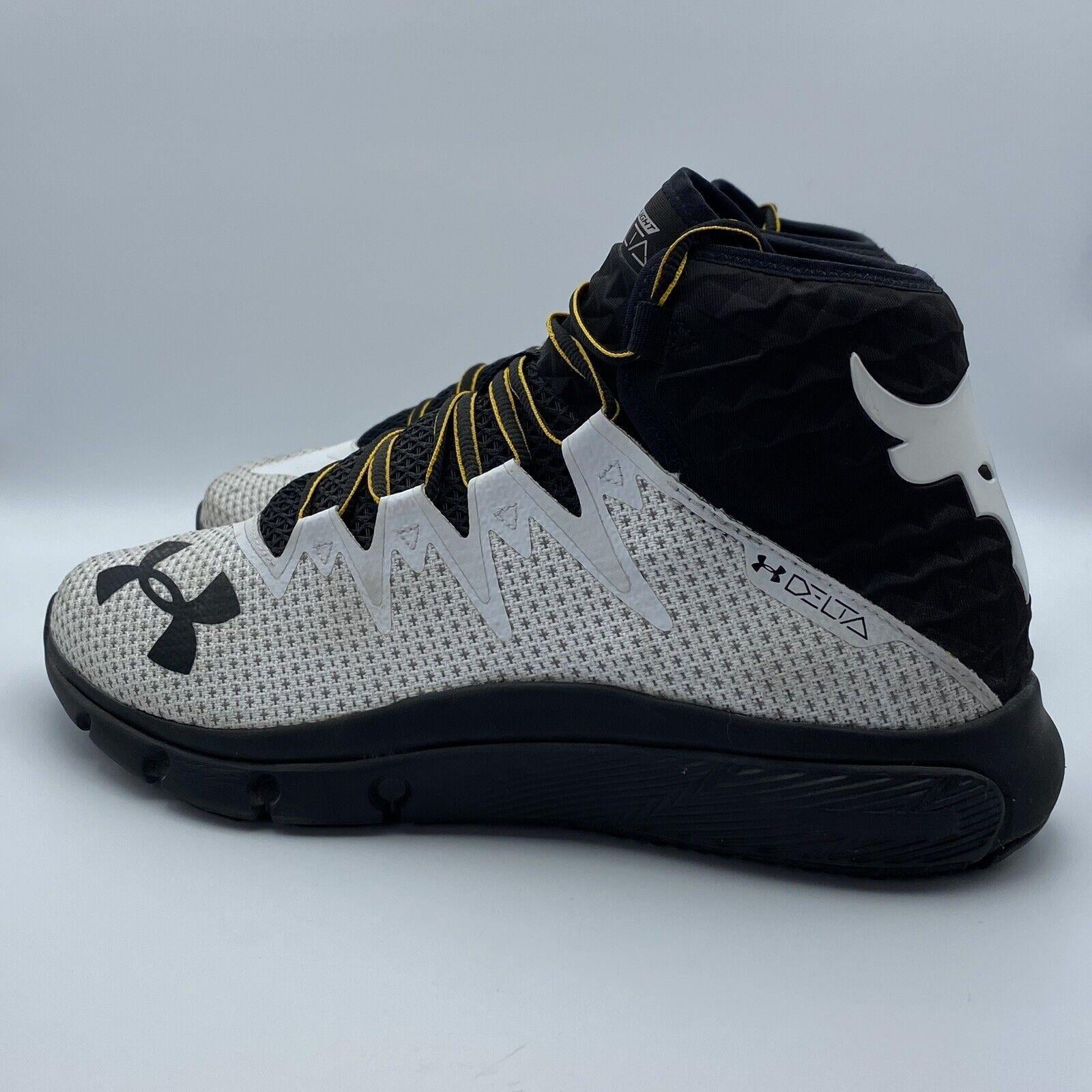 Кроссовки UAxRock Delta CG-WHT/BLK/WHT 11,5 р. 45,5 Белый (3021055-102)
