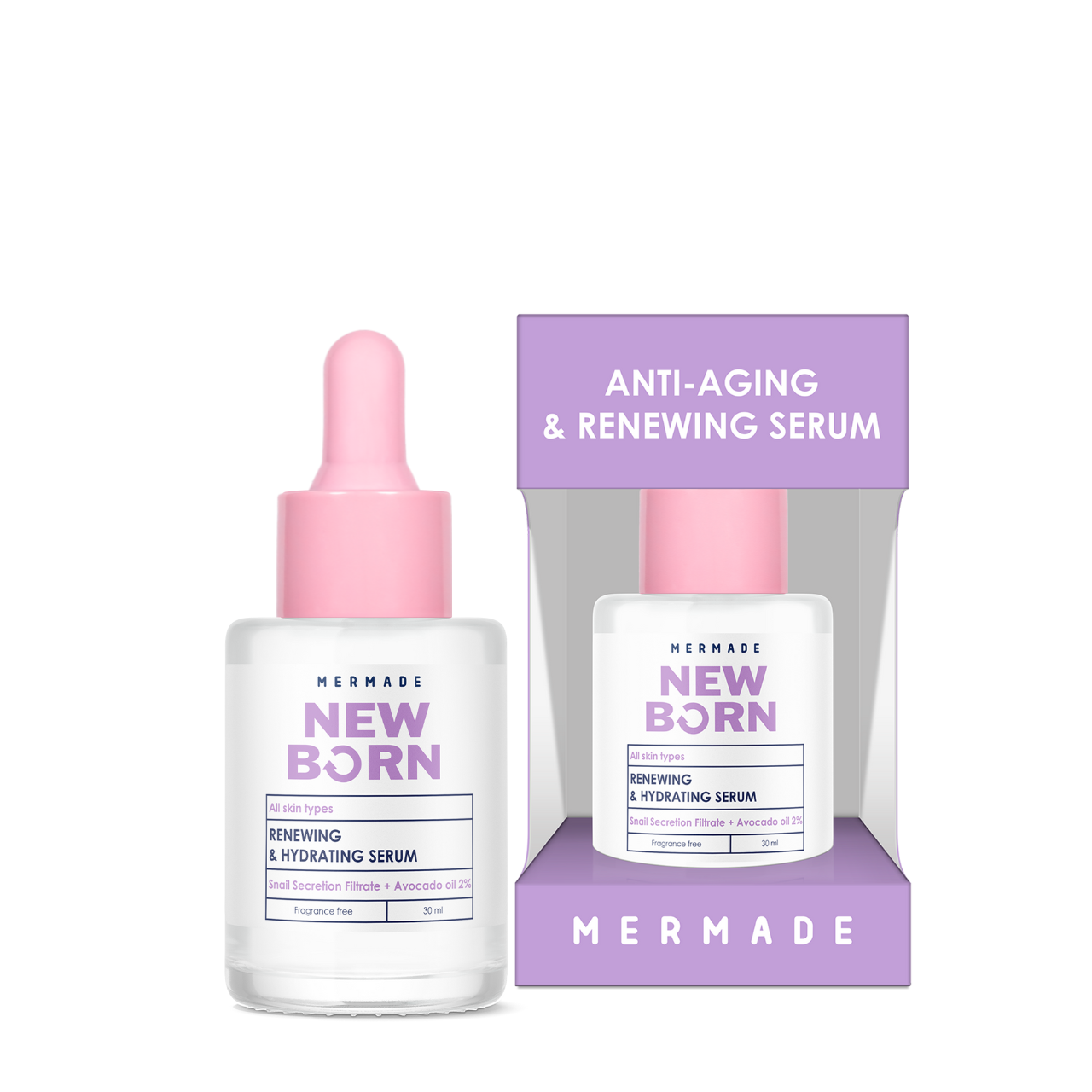 Сыворотка для лица антивозрастная Mermade New Born Snail Secretion Filtrate & Hymagic-4D 30 мл (2365254011)