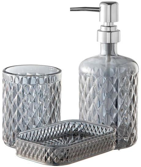 Набор аксессуаров Fusion Obsidian для ванной комнаты: дозатор/мыльница/стакан (ST-888-157)