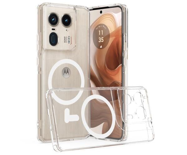 Чехол накладка Clear Case Magnetic Ring для Motorola Edge 50 Ultra