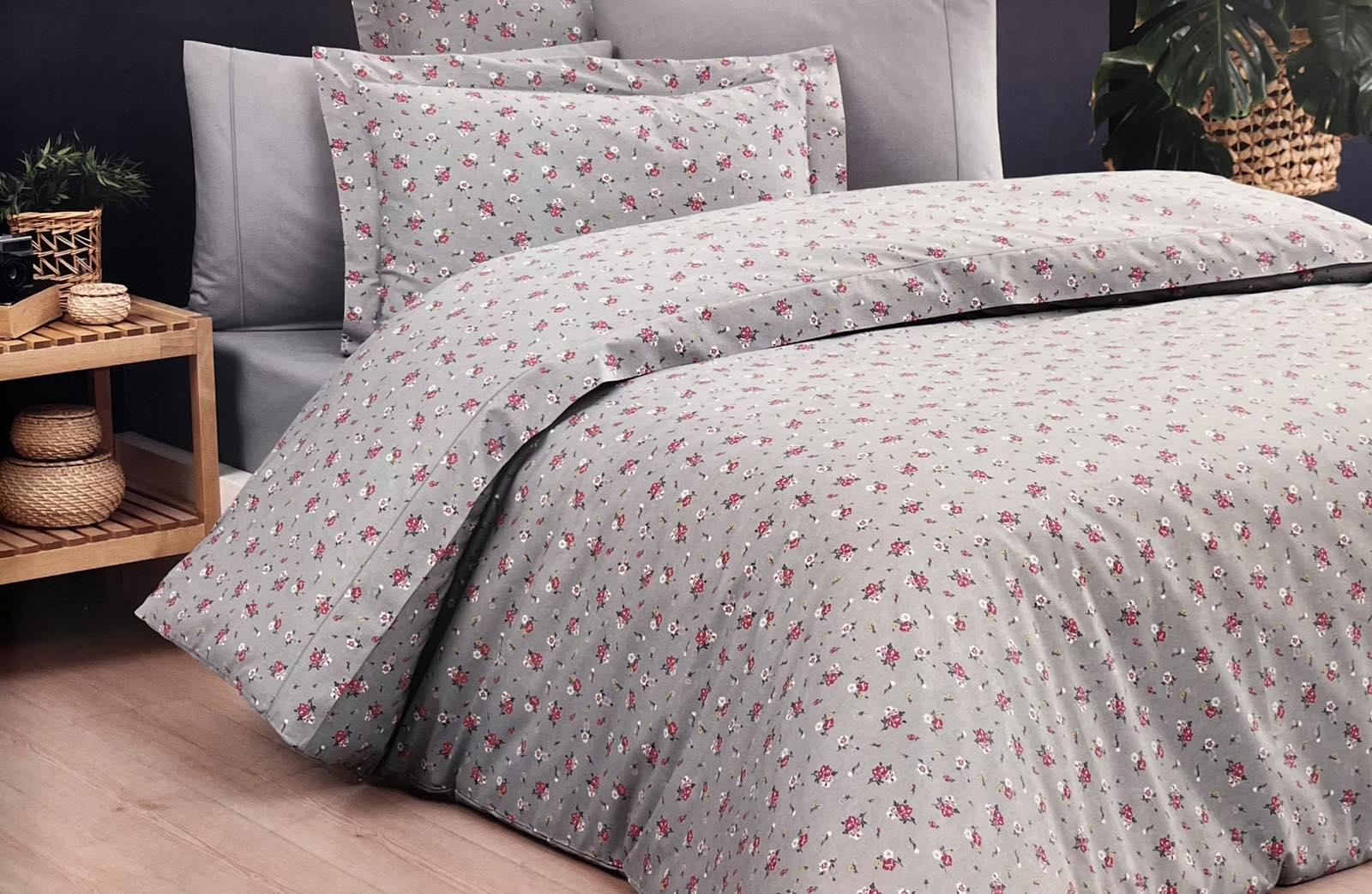 Комплект постільної білизни Maison D'or Rosalinda ранфорс 200х220 см Grey (CN28015)