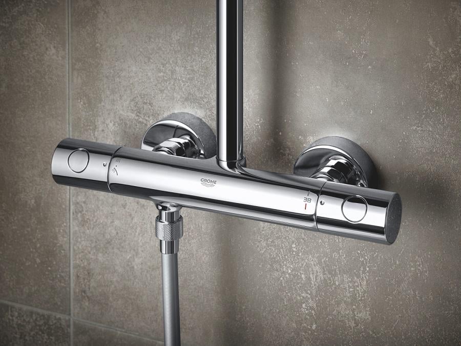 Душевая система с термостатом Grohe Tempesta Cosmopolitan System 250 Cubе (26689000) - фото 4