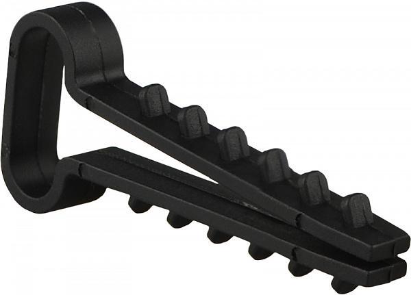 Дюбель-хомут АСКО-Укрем 14х6 мм для плоского провода полиэтилен 1 шт. Черный (000002062)