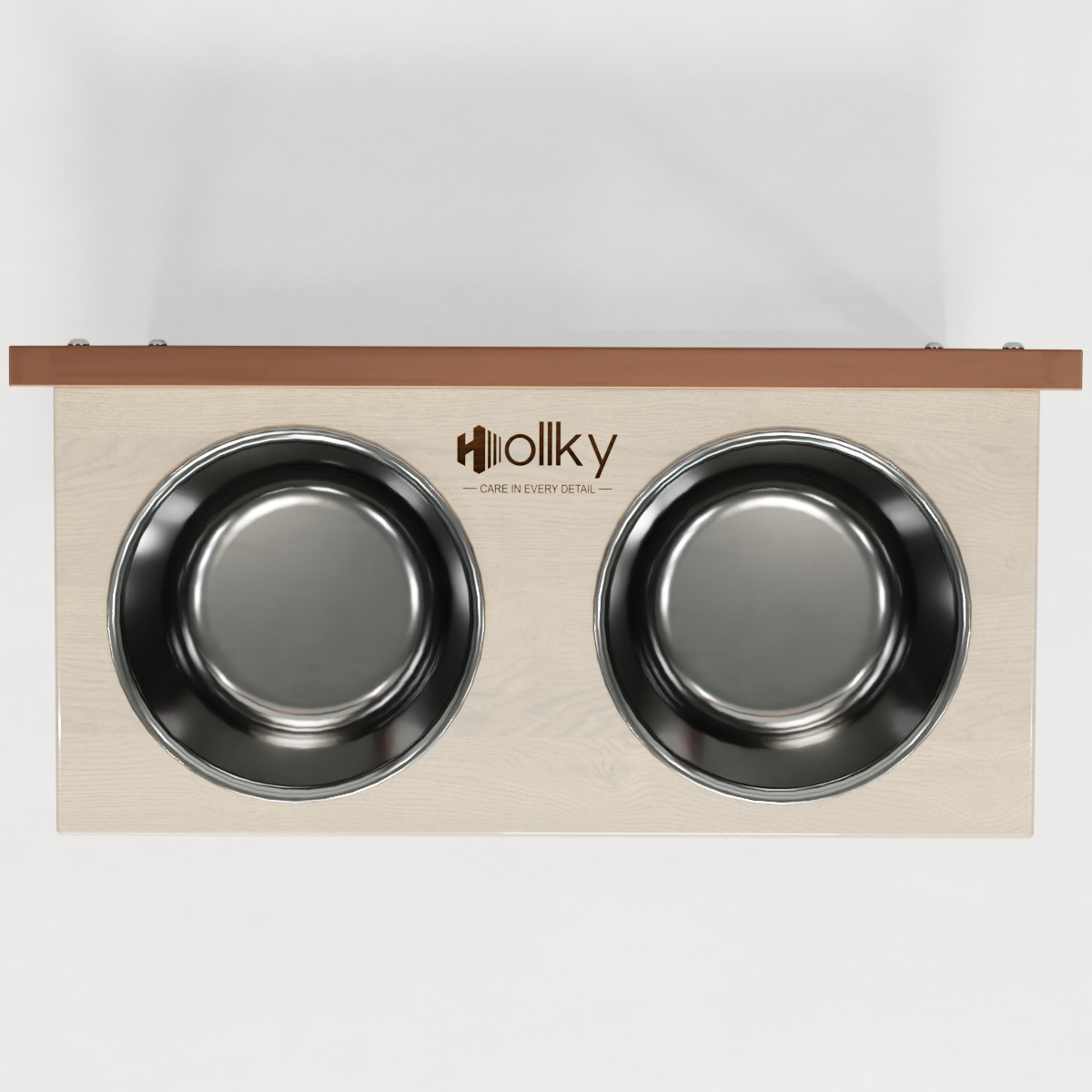 Миски на регулируемой подставке для больших собак Hollky Flex L 2х1,8 л (FL-502850-GLWH) - фото 5