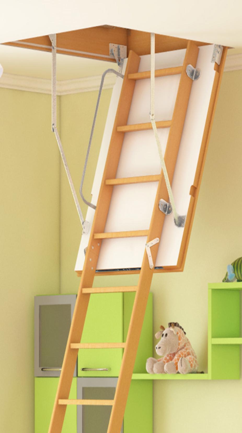 Сходи на горище Bukwood Luxe St 110x60 см h-280 см (8673083) - фото 2 Сходи на горище Bukwood Luxe St 110x60 см h-280 см (8673083) - фото 2