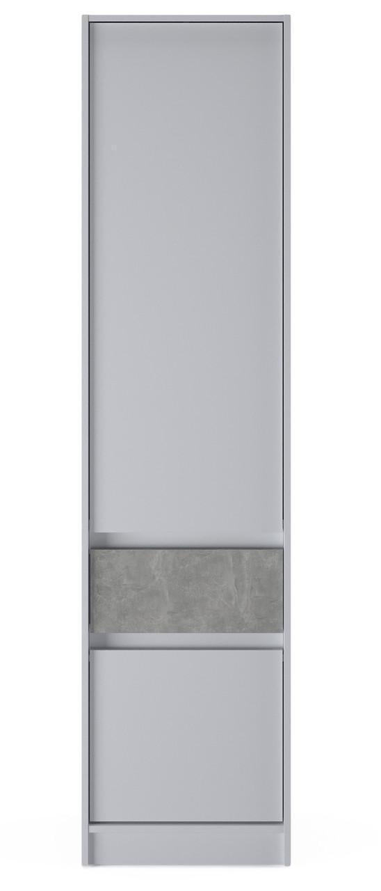 Пенал Эверест Стайл-500 500х390х2030 мм Белый/Бетон (ЕВ20741.04)