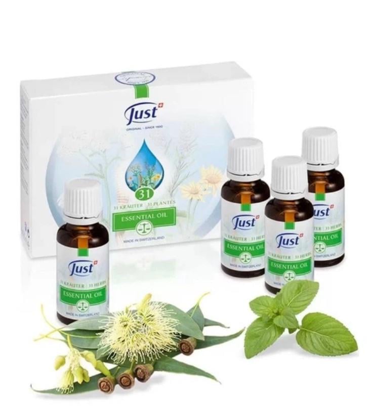 Композиция JUST эфирных масел 31 HERBS/31 трава при вирусных и простудных заболеваниях 4x20 мл