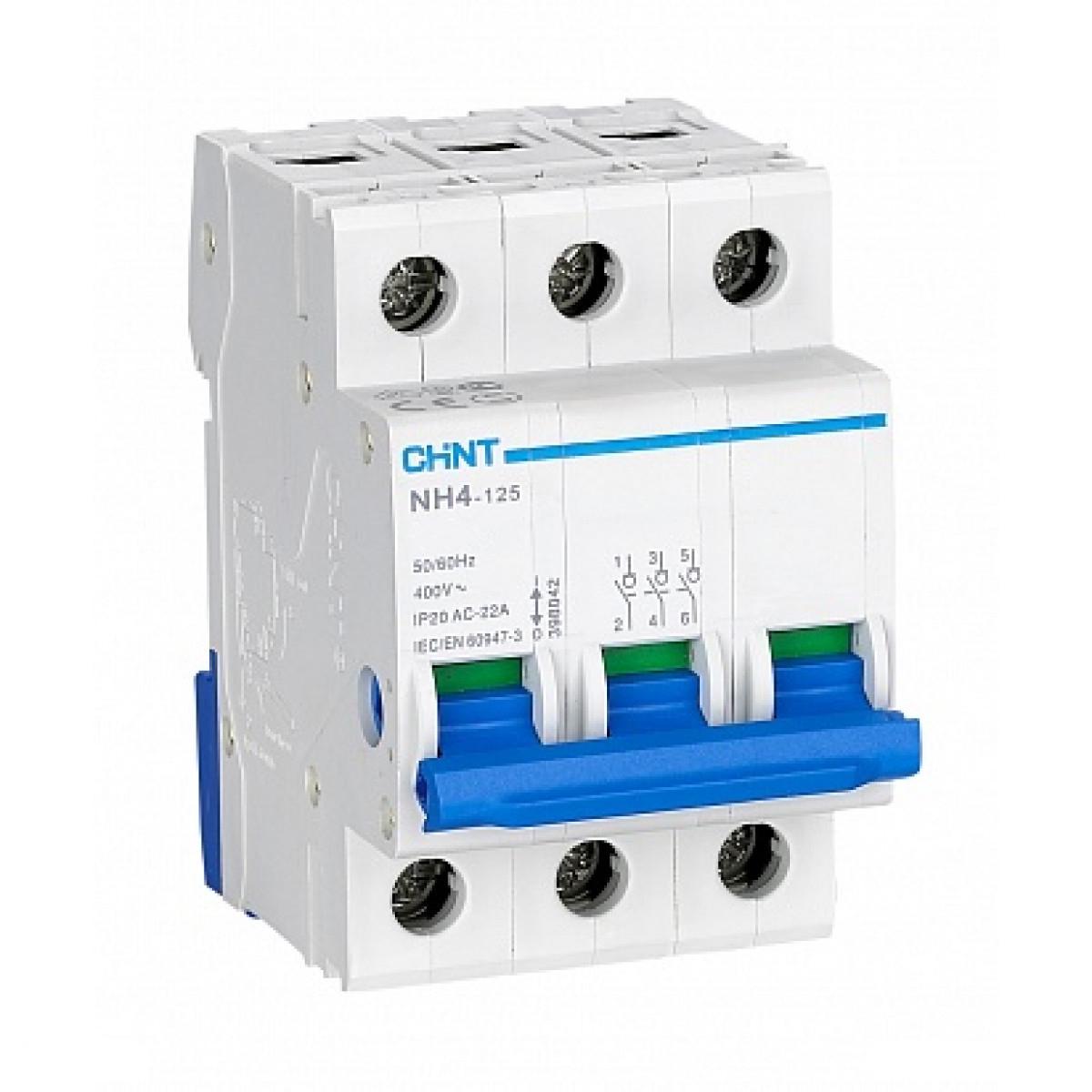 Выключатель нагрузки CHINT NH4 3P 63A (398044)
