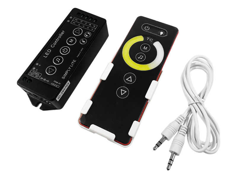 Контроллер умный Smart LED W+WW RF Music радио сенсорный 2 канала Wi-Fi 12 A 12-24 V 6 кнопок (8060)