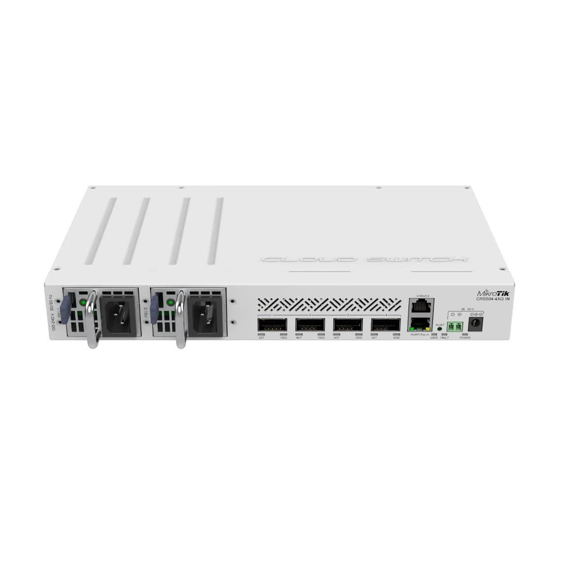 Комутатор MikroTik Cloud Router Switch CRS504-4XQ-IN керований 4x100Гб QSFP28 (581612) - фото 2