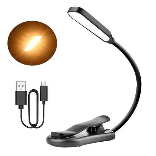 Лампа для чтения книг 7 светодиодов и 3х-уровневым освещением 360-7 - фото 5 Лампа для чтения книг 7 светодиодов и 3х-уровневым освещением 360-7 - фото 5