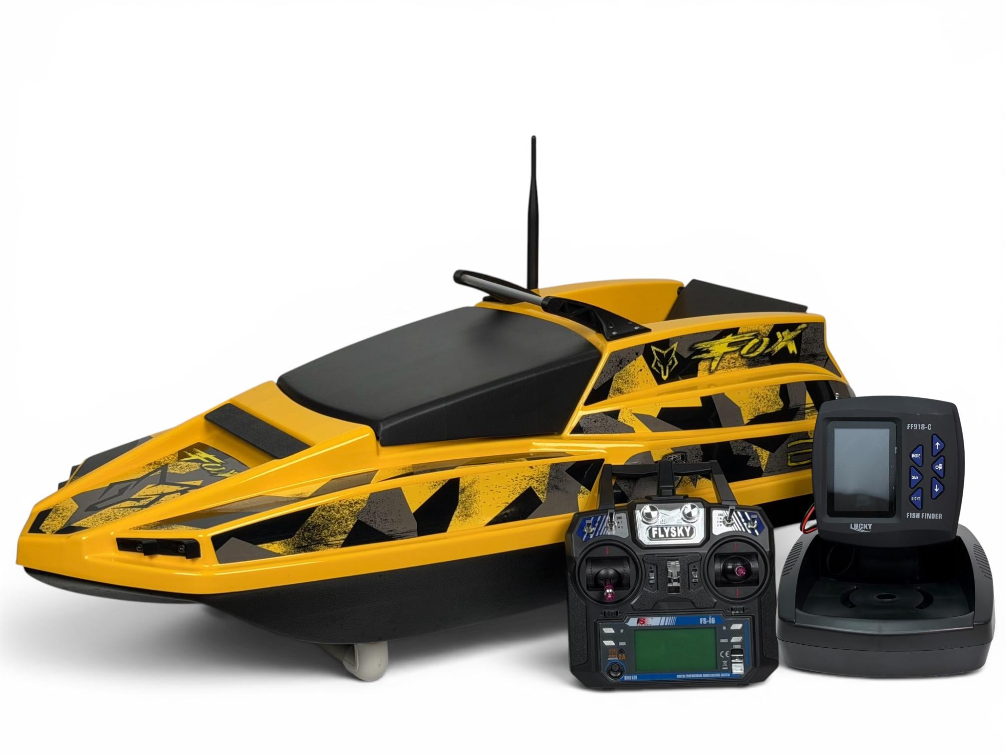 Карповый кораблик Fox 222 GPS автопилот с эхолотом Lucky 918