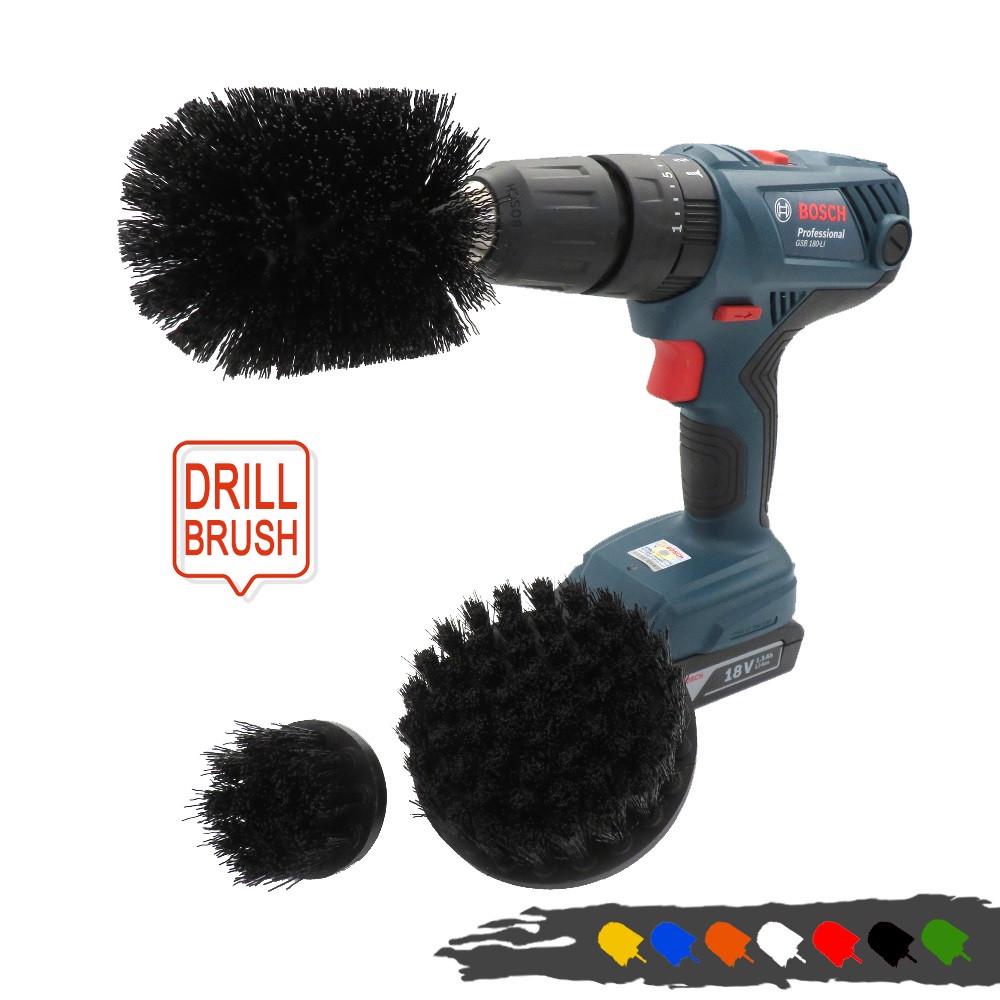 Набір щіток для дрель-шуруповерта Power Scrubber для чищення 3 шт. Black - фото 3 Набір щіток для дрель-шуруповерта Power Scrubber для чищення 3 шт. Black - фото 3